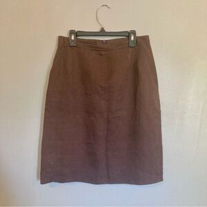 4/$10 - Liz Claiborne Collection Brown Pencil Skirt